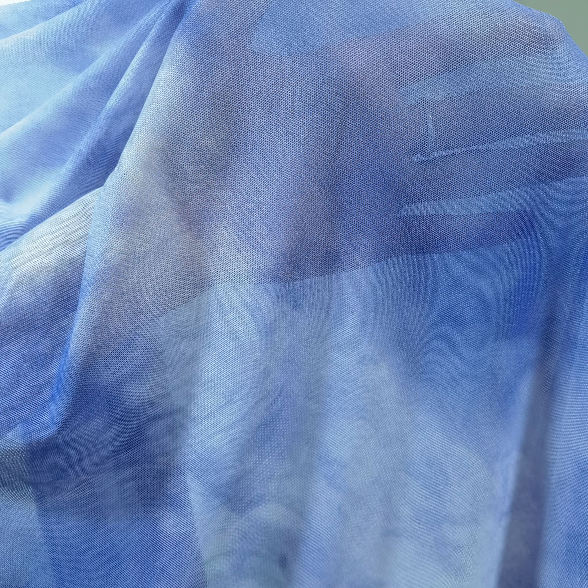 Picture of Stretch Printed Mesh Fabric 40D Polyester Spandex Abstract Color Mesh Yarn Cross-Border Pattern Clothing Geometry