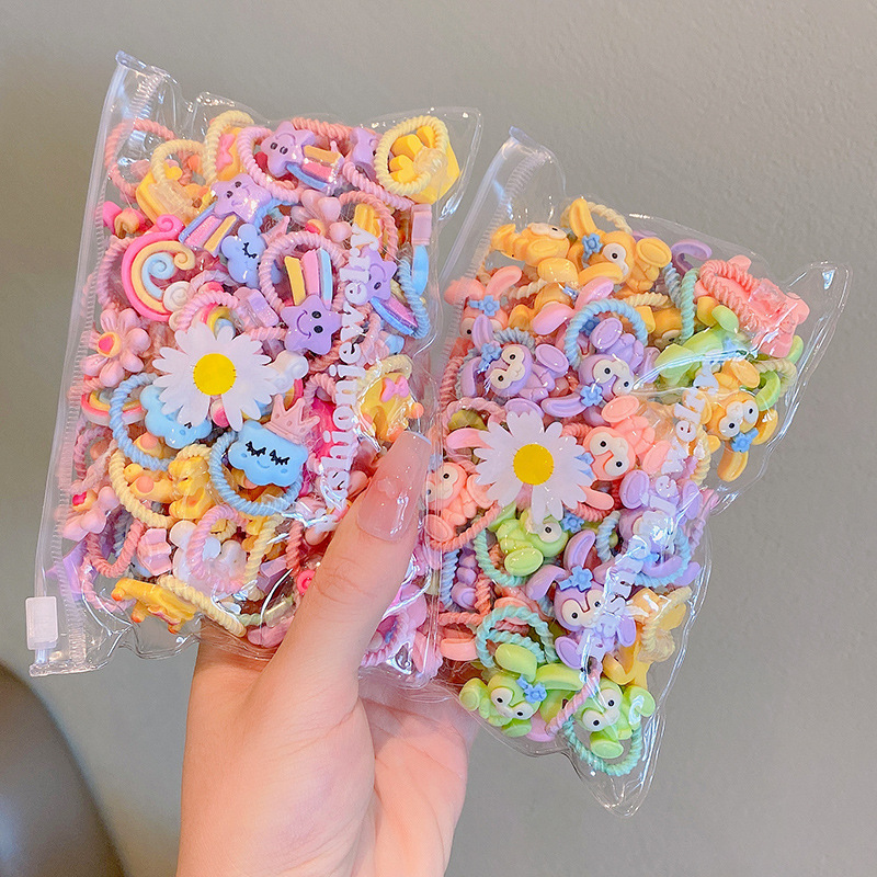 Picture of Children's rubber band does not hurt hair, good elasticity, Girl's rubber band, baby's hair rope, small size tie hair, hair ring, hair accessories