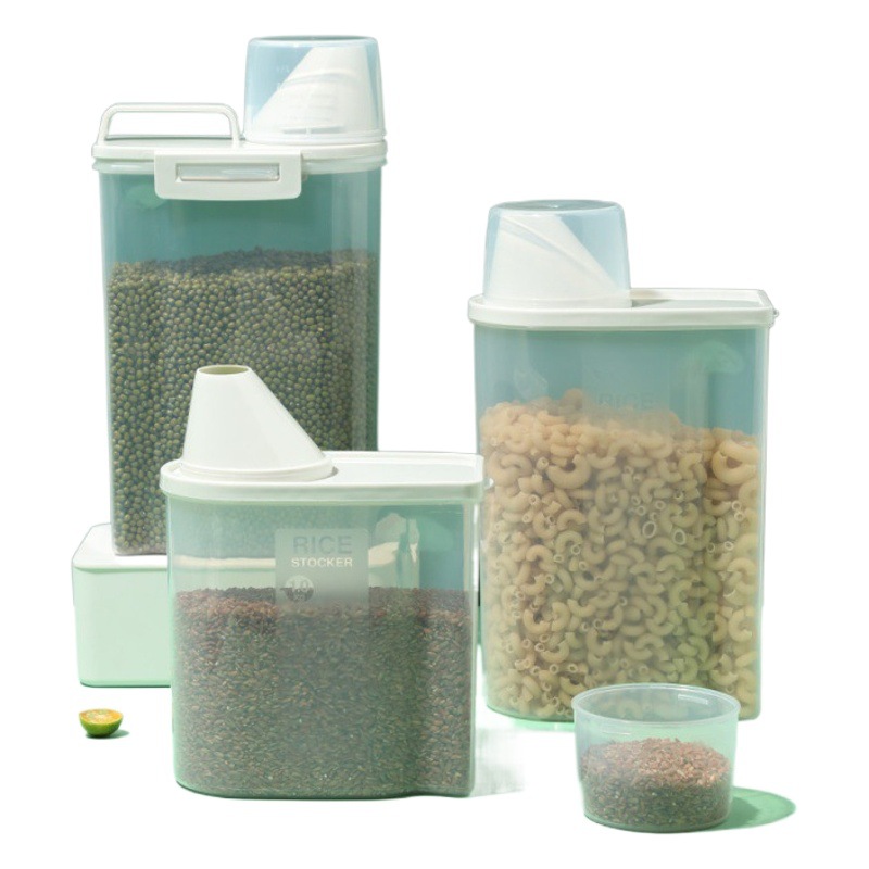 Japanese-style grain storage box grain storage jar grain storage jar kitchen beans storage sealed jar rice jar