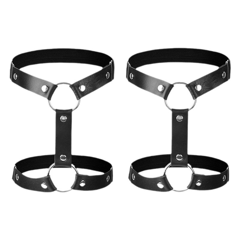 New European and American fashion women's nightclub fun with non-mainstream decorative leg ring personality women's socks buckle cross-border manufacturers in stock
