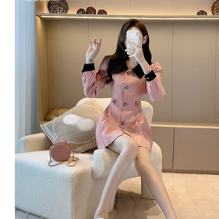 French Style Elegant Chanel Style dress Women's 2024 Autumn New Style Small Waist Slimming Design Sense Jacket for Women