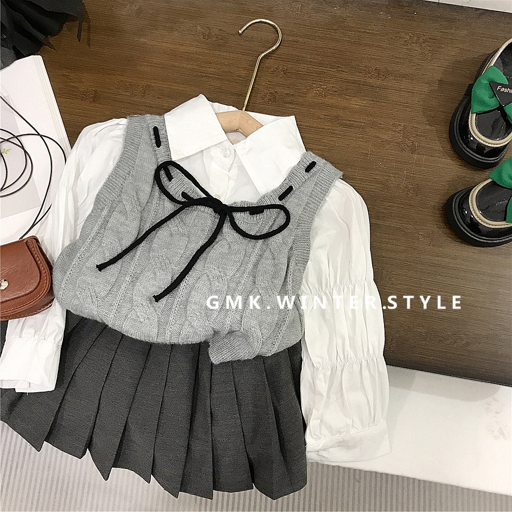 South Korea children's clothing girls autumn jk children's suit new style girls college style suit spring and autumn fashionable foreign trade