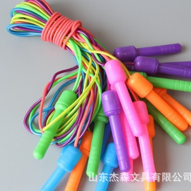 Colored Plastic Skipping Rope Adult Fitness Student Children Plastic Bulk Skipping Rope Sporting Goods