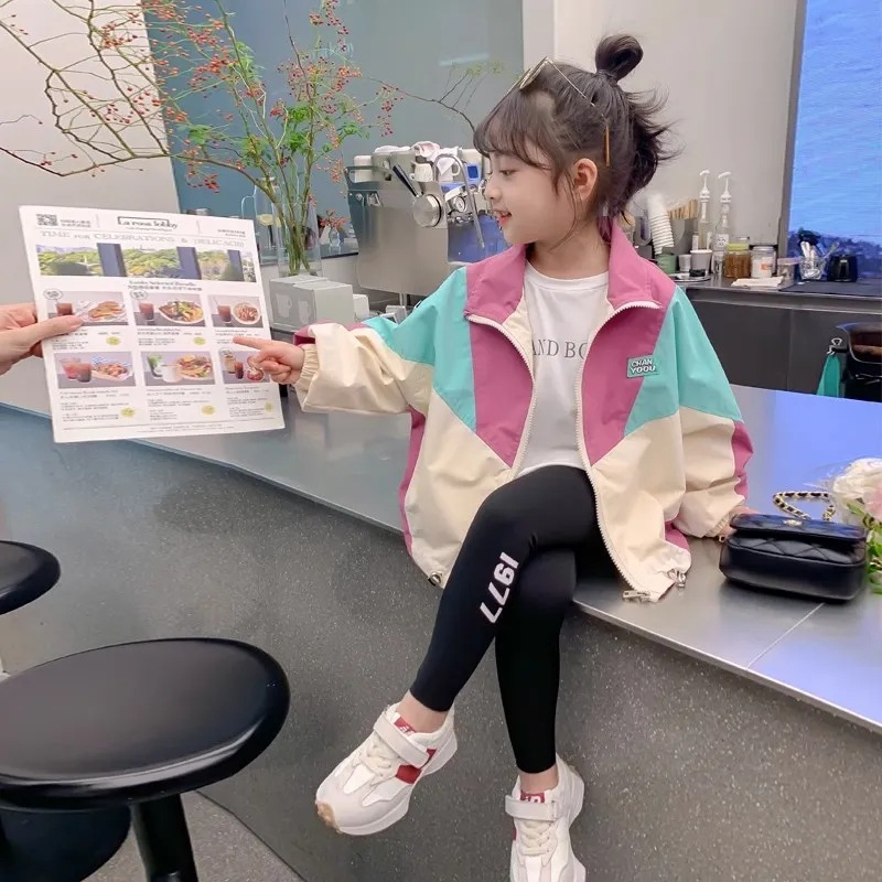 Picture of Girls' autumn coat 2023 new baby girls' spring clothes coat fashionable fashionable fashionable children's coat Spring
