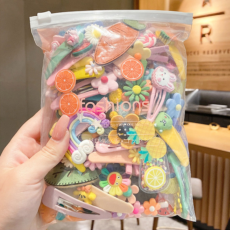 Dopamine Sweet 3 to 12 Years Old Cute Hairpin Baby Cartoon Flower B Clip Princess Hairpin Hairpin Children Girl
