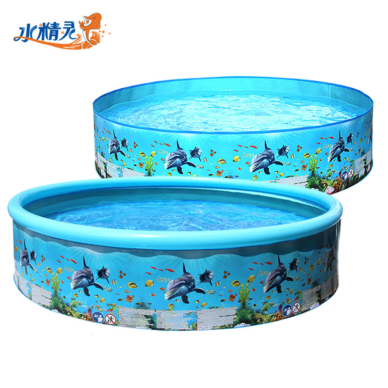 Picture of Amazon Cross-Border Large Outdoor Inflatable Swimming Pool Round Foldable Home Pool Children's Paddling Pool Wholesale