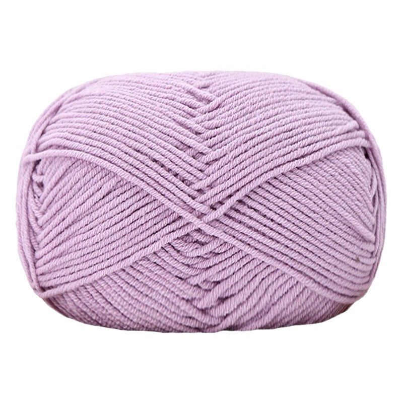 Mommy Cute Baby Thread 4-Strand Milk Combed Cotton Hand-Knitted DIY Sweater Doll Blanket Wool Soft
