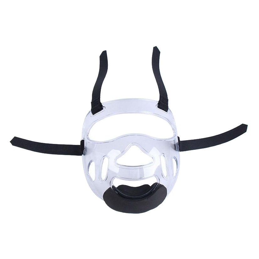Taekwondo Protective Equipment Face Protection Transparent Protective Mask Karate Head Protection Helmet Mask Strong Removable