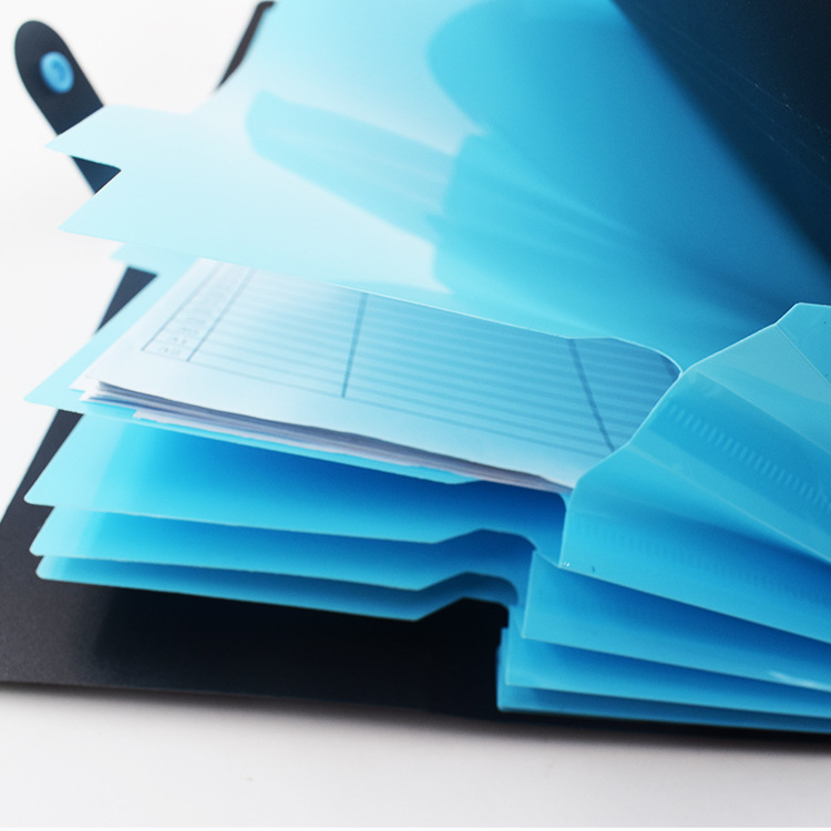 Picture of Plastic organ bag a4 multi-layer organ bag insert folder business multi-function file bag PP file bag in stock