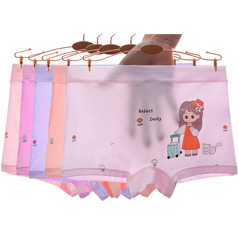 Picture of Girls' underwear summer thin boxer modal children's baby children's boxer underwear without pp