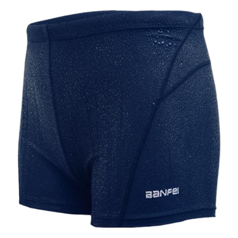 Stitching Comfortable Men's Swimming Trunks Hot Spring Swimming Trunks plus size Fashion Flat Angle High Elastic Quick-drying Men's Swimsuit