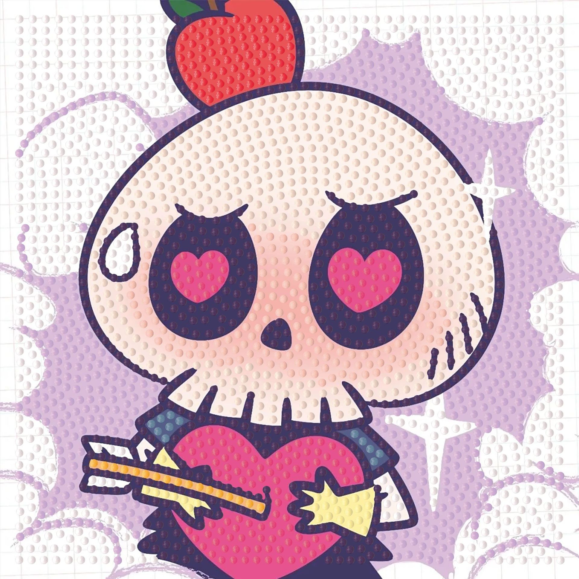 Picture of Original God New Diamond painting children student diy handmade diamond material package with frame Cartoon Cartoon educational toys