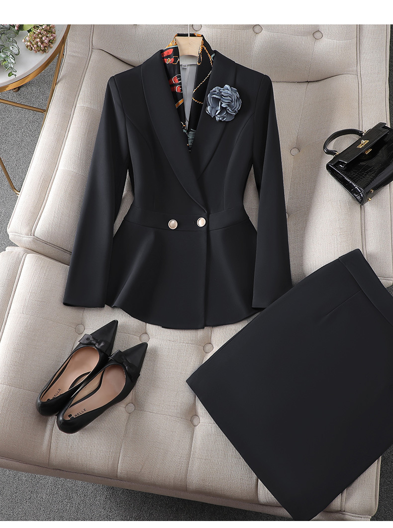 Picture of Spring and Autumn Business Wear Women's suit Women's Fashion Dress Stitching Women's Suit Work Clothes Korean Casual Small Suit