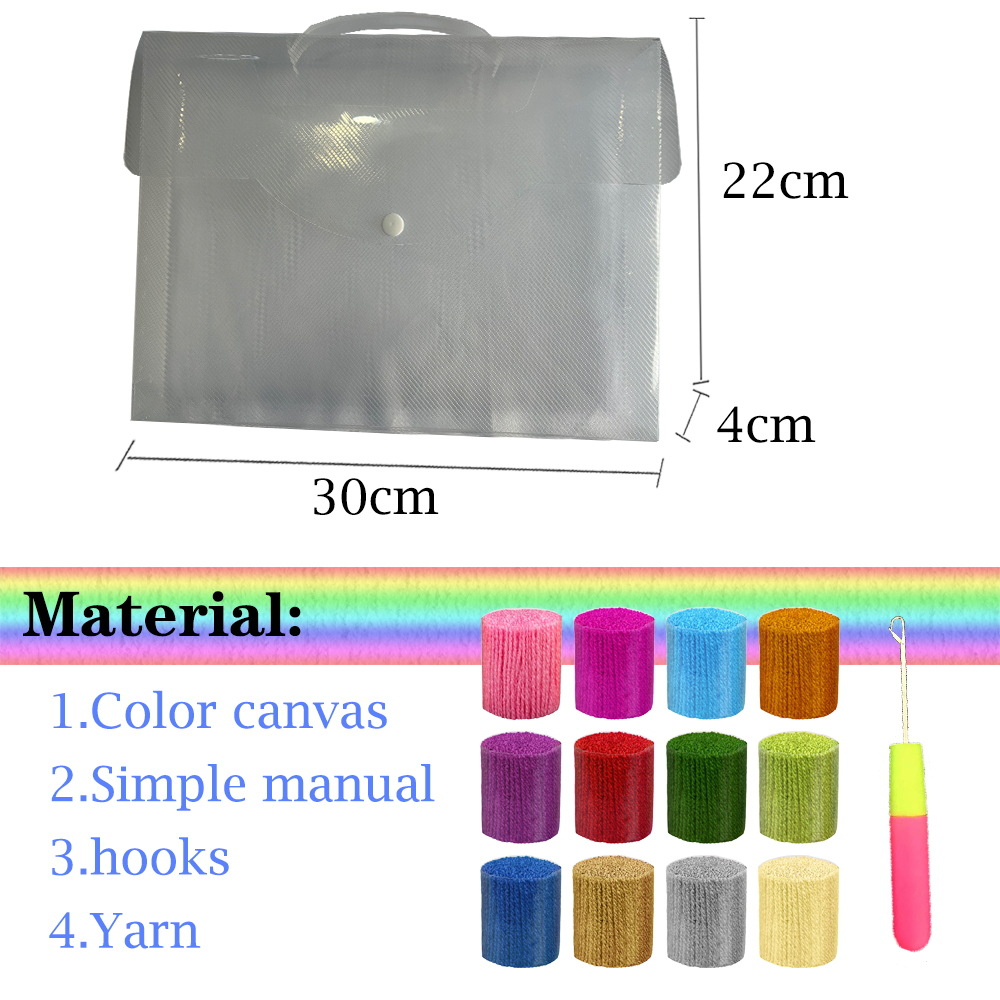 Picture of Pre-Sale Cross-Border Supply Handmade DIY Carpet Fox, Raccoon Segment Embroidery (Package) English Version