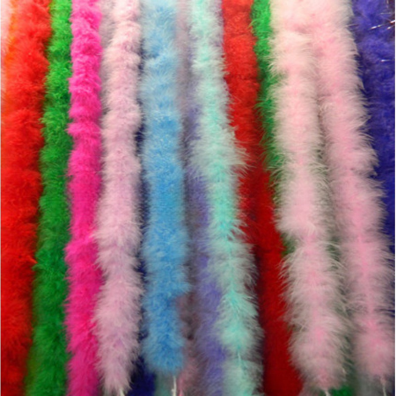 Manufacturers supply feather strips small feather strips 2 meters turkey feather strips flat fleece strips wedding feather strips