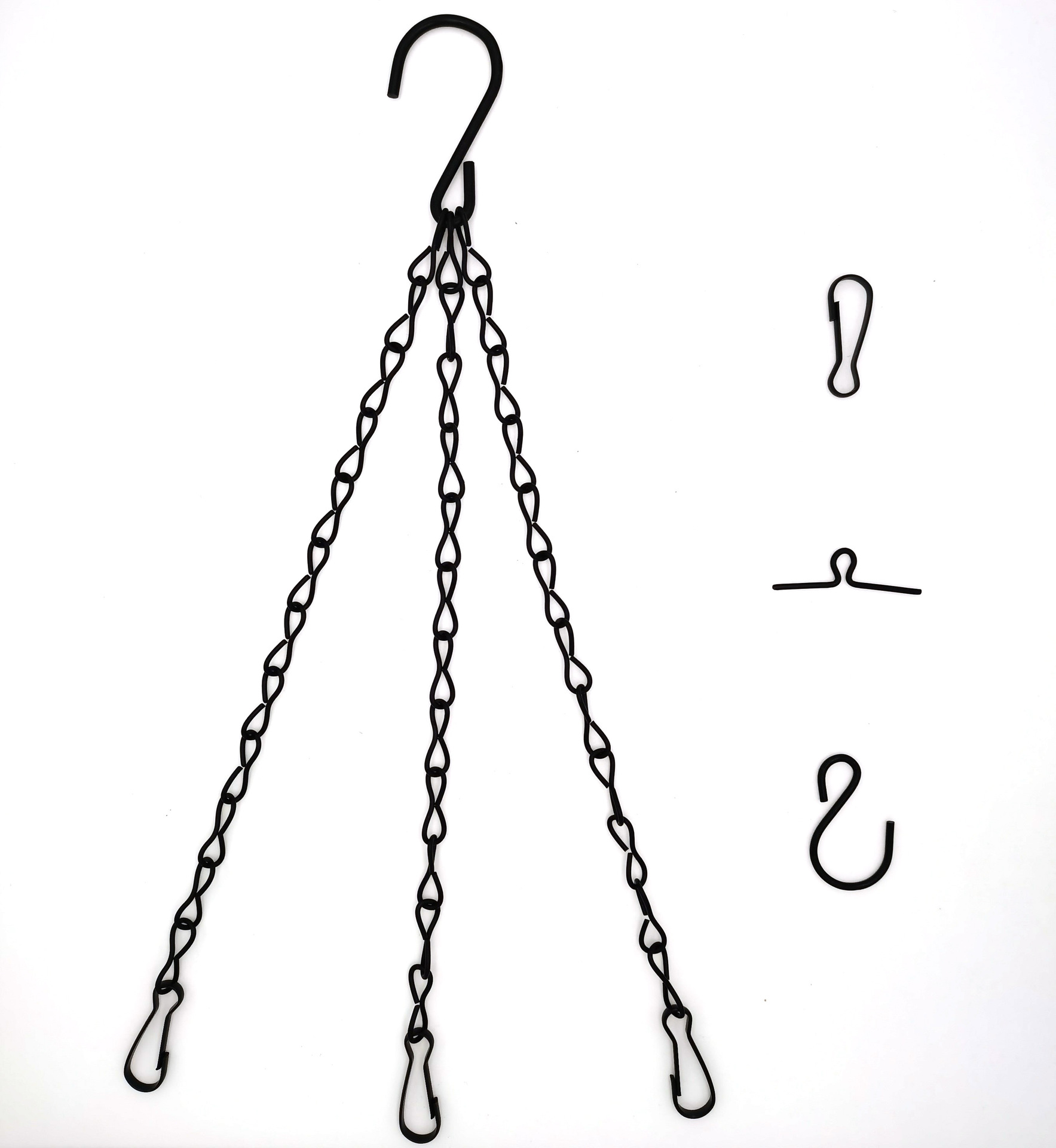 Galvanized Iron Flower Pot Hanging Chain, 1.4 Single Eight-Link Chain, Black Flower Pot Chain, 40cm Hanging Chain, Birdcage Chain, Hanging Basket Chain, Hanging Pot Chain