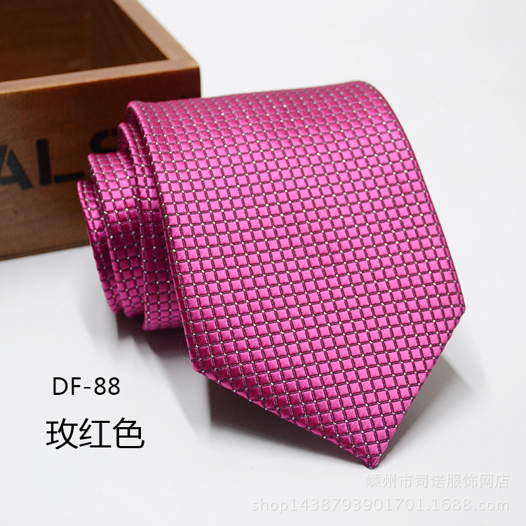 Picture of Tie business formal men's tie polyester yarn Arrow 8cm business tie
