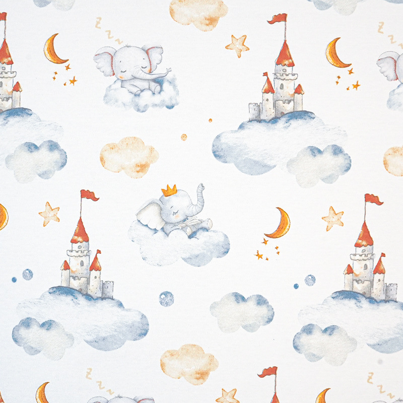 Picture of Summer Baby Pajamas Air-conditioning Clothing Bamboo Fiber Fabric Bamboo Cotton Printed Plain Jersey Fabric Summer Baby Fabric