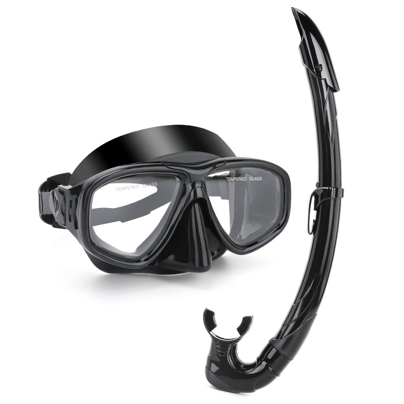 Picture of Wave Promotion Professional Snorkeling Two-Piece Equipment Diving Goggles Snorkel Snorkel Large Frame Large Field of View