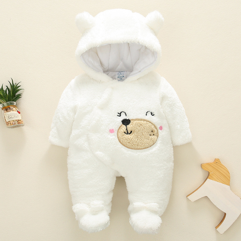 Picture of Baby's jumpsuit short-sleeved autumn and winter clothes winter thickened baby's climbing suit for boys and girls