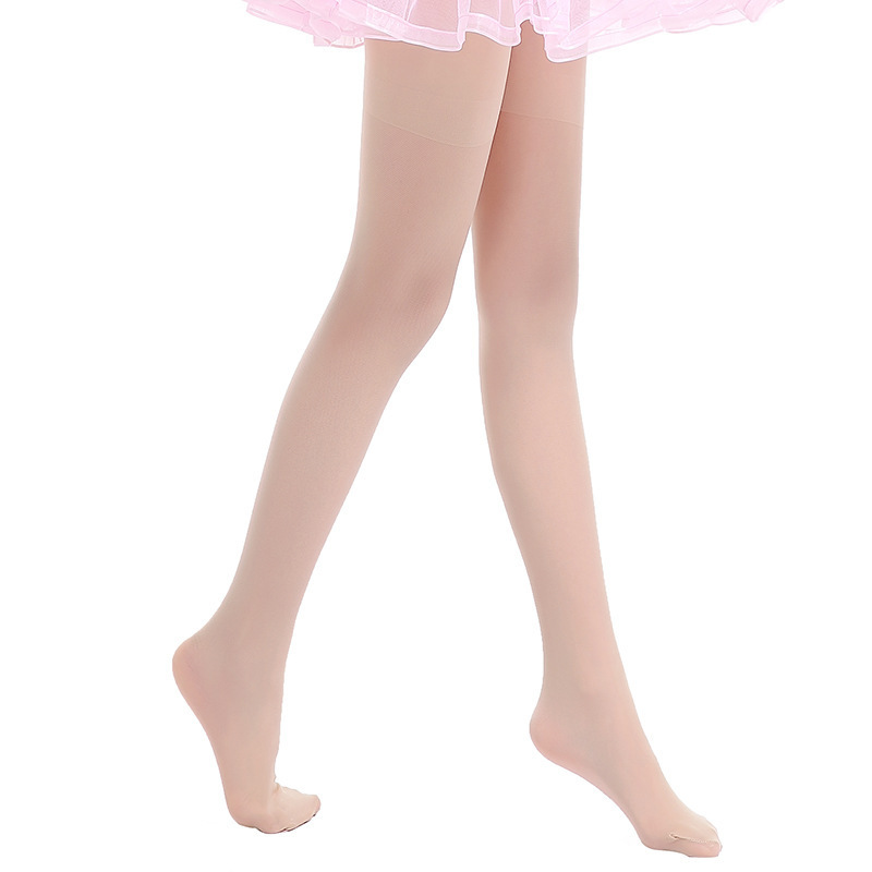 Picture of Factory wholesale summer new children dance socks girls ultra-thin stockings sunscreen white pantyhose leggings