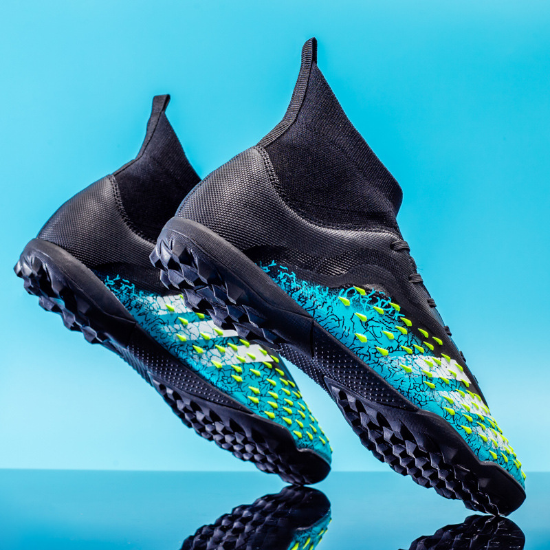 Picture of Falcon high-top football shoes long nail AG youth middle school student sneakers sports artificial lawn TF broken nail men