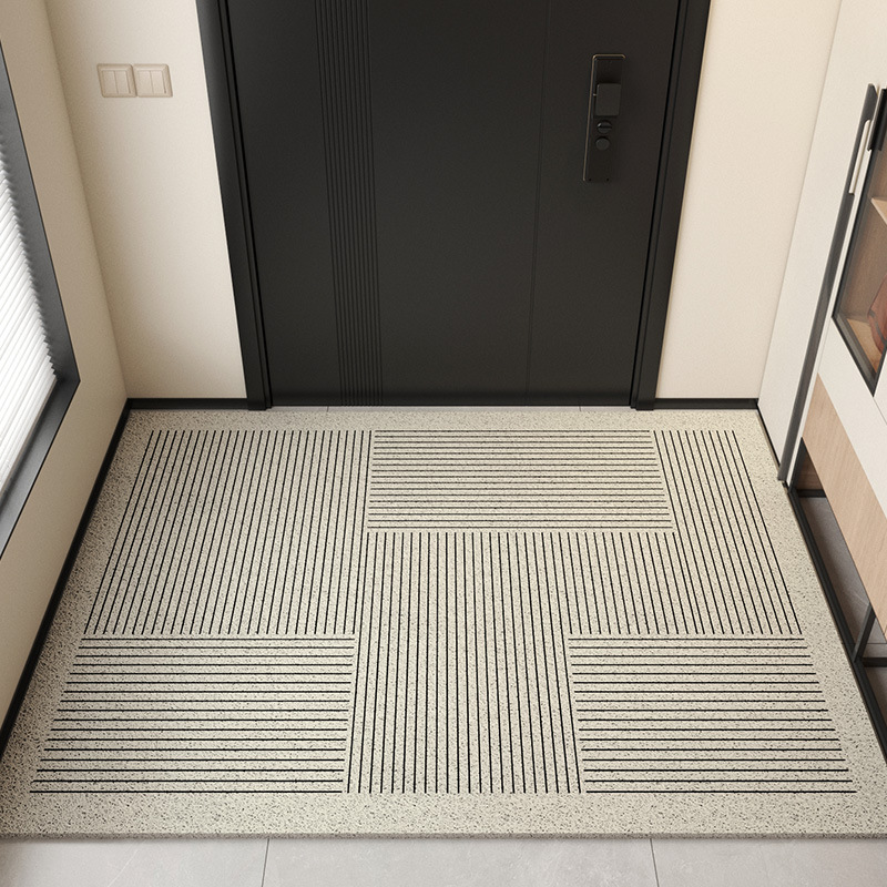 Picture of Advanced Feeling Silk Ring Floor Mat Door Mat Door Mat Door Mat Door Entrance Mat Shoe Changing Area Non-slip Foot Mat Can be Cut
