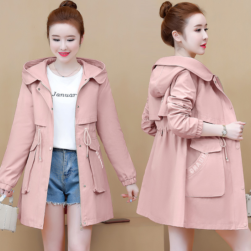 Picture of in stock Real-shot Trenchcoat Women's Mid-length 2025 Spring and Autumn New Design Sense Coat Trendy Coat for Petite