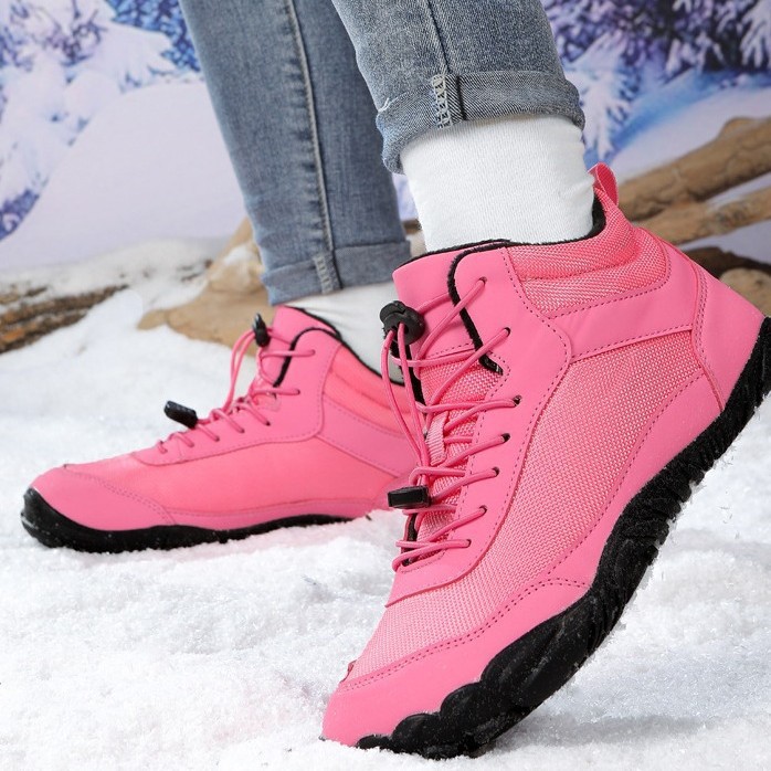 Cotton shoes snow boots new 2024 autumn and winter fleece-lined waterproof non-slip warm breathable couples high casual cotton shoes