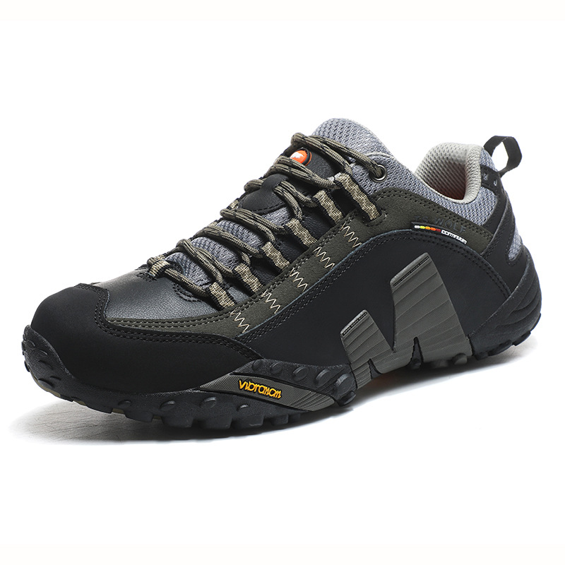 Picture of Cross-border hiking shoes men's lightweight non-slip outdoor shoes genuine leather breathable wear-resistant hiking shoes sports travel shoes women