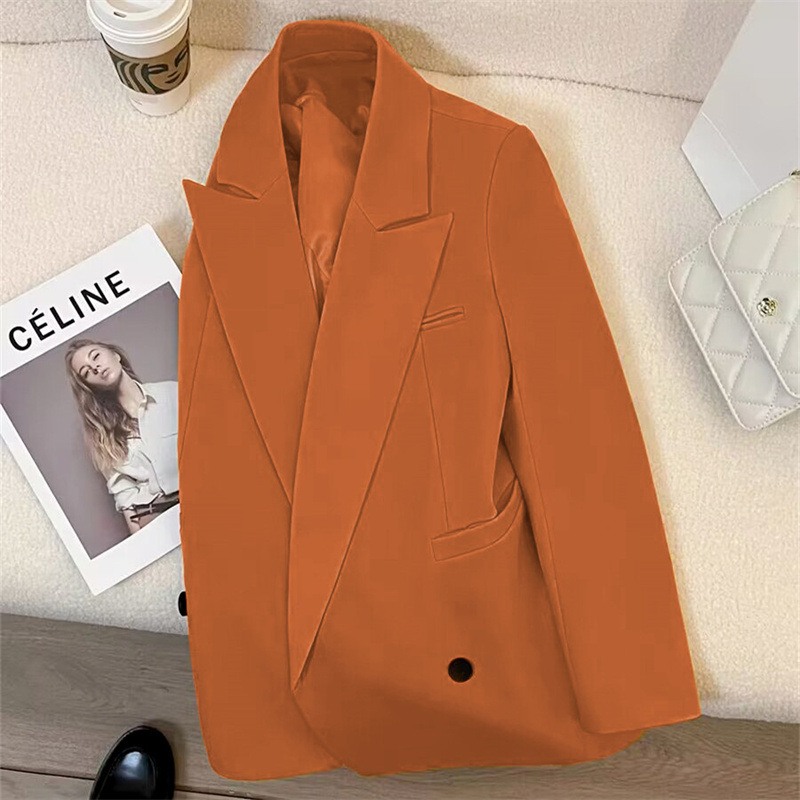 Picture of Spring and Autumn Pure Color High-end Sense Casual Loose Suit Top Temperament Ladies Fashion Trend Suit Wholesale