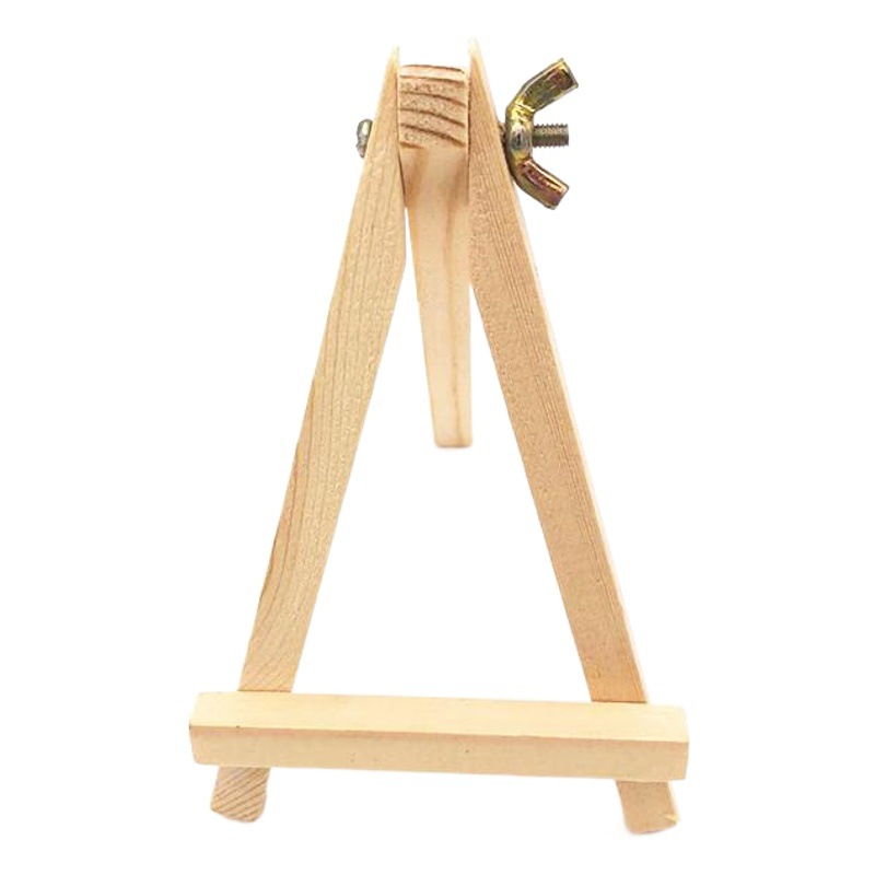 8*15 desktop miniature wooden display stand mobile phone bracket mini triangle wooden easel wooden small ornaments display stand