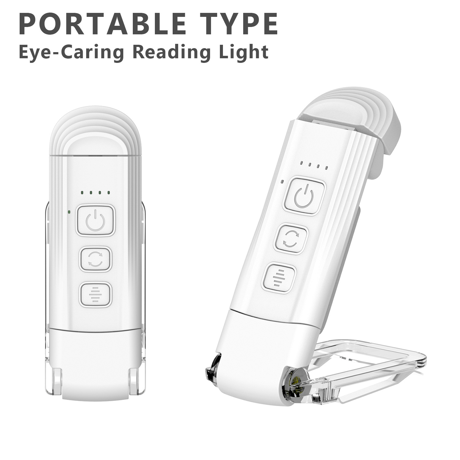 New Reading Book Clip Lamp Night Light USB Charging Portable Clip Lamp Table Lamp Eye Protection Mini Led Card Book Lamp