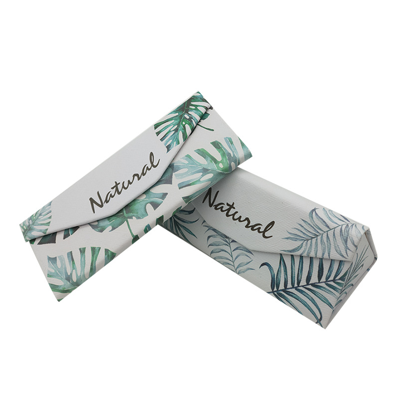 Picture of Triangular Wallet Style Foldableable Sunglasses Case Optical Glasses Case Supply Printable Logo in Stock