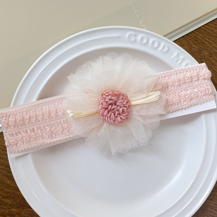 Korean Style Big Flower Baby Hair Band Female Baby Full Moon Hundred Days Photo Headwear Baby Princess Sweet Hair Accessories