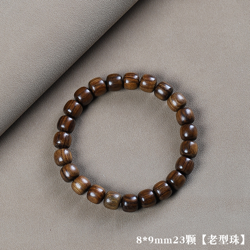 Picture of Black pear old beads men and women hand string text play beads beads mahogany popular jewelry wooden jewelry
