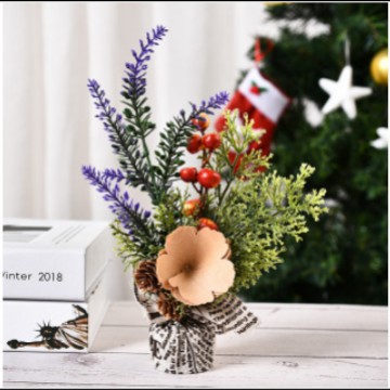 Picture of Christmas tree decoration small ornaments window mini Christmas tree gifts Christmas table small Christmas tree decorations