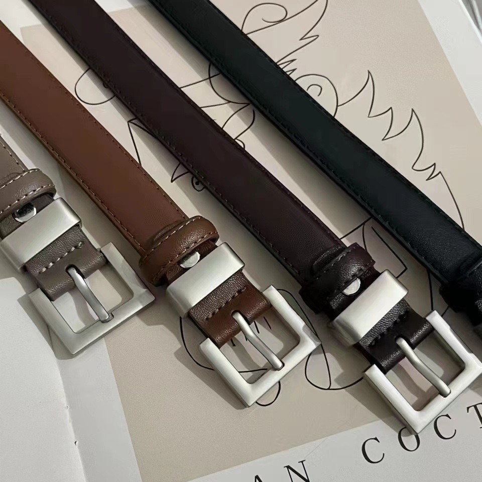 Women's Genuine Leather Belt Summer New Simple Versatile Fashion Belt Decorative Suit Jeans Belt Source Manufacturer