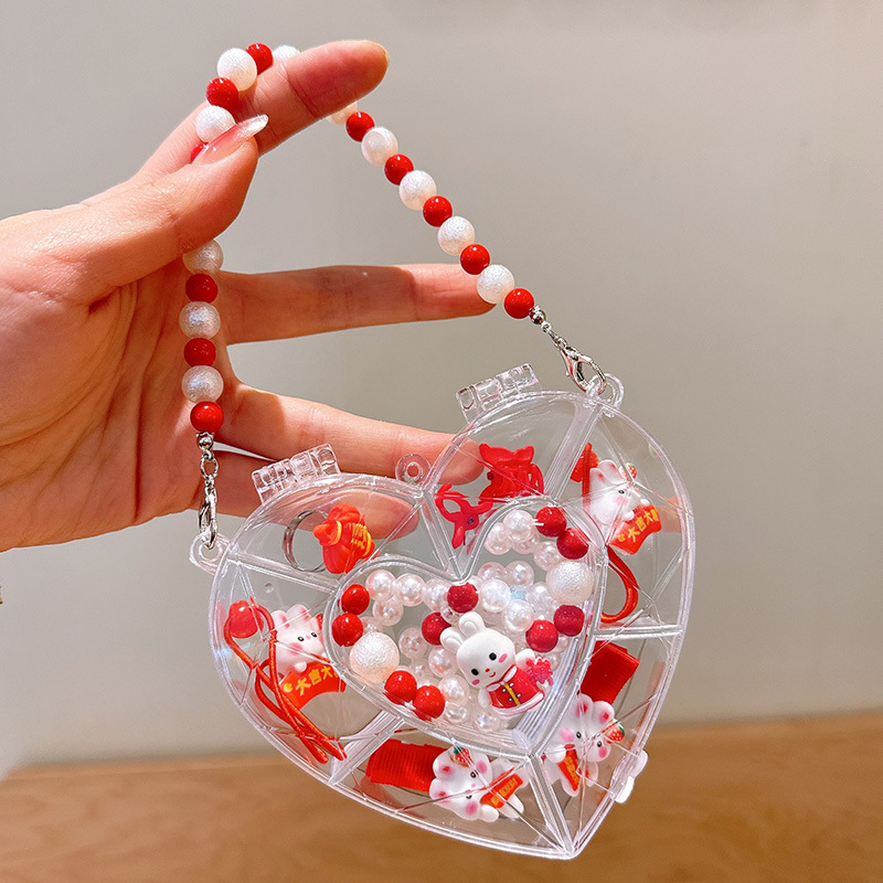 Picture of Children's jewelry baby cartoon cute fruit pendant bracelet suit birthday gift box in stock wholesale