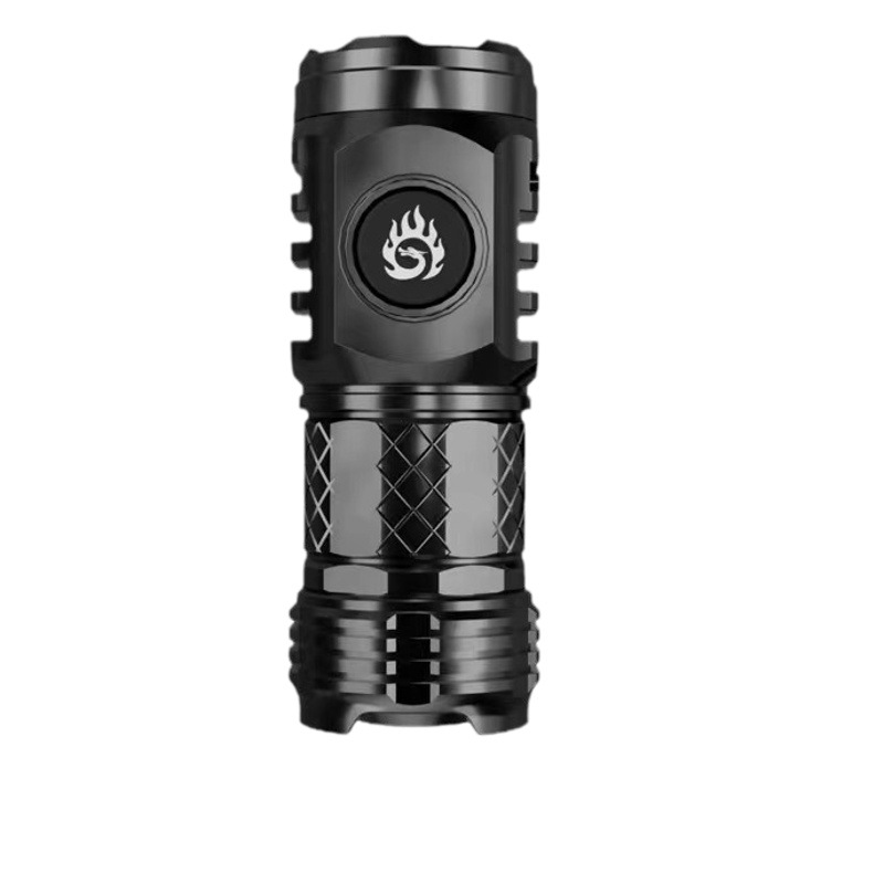 Spot Cross-Border New Product Three-Eyed Monster Bright Flashlight Ultra-Bright Mini Portable Led Multi-Function Charging Home