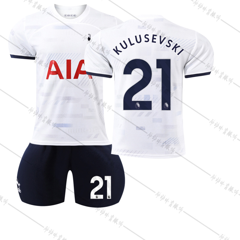 Picture of 2324 Tottenham Hotspur Home No.10 Kane Football Uniform 7 Sun Xingu 17 Romero 9 Richarlison Jersey Socks Suit