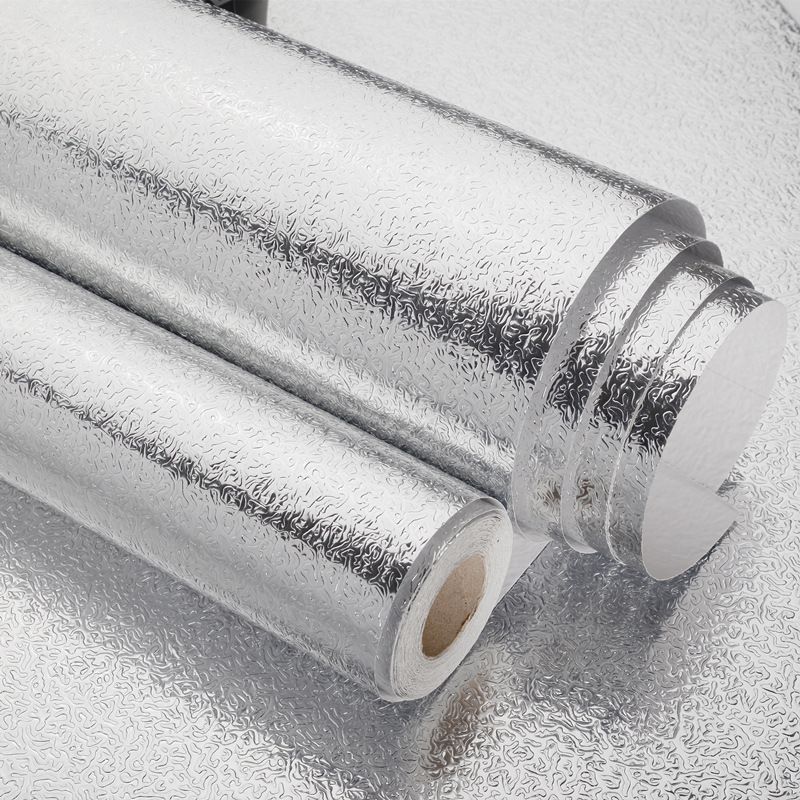 Picture of Kitchen Oil-Proof Stickers, Anti-High Temperature Resistant Cabinets, Waterproof and Moisture-Proof Self-Adhesive Wallpaper, Tin Foil, Aluminum Foil, Ugly Artifacts