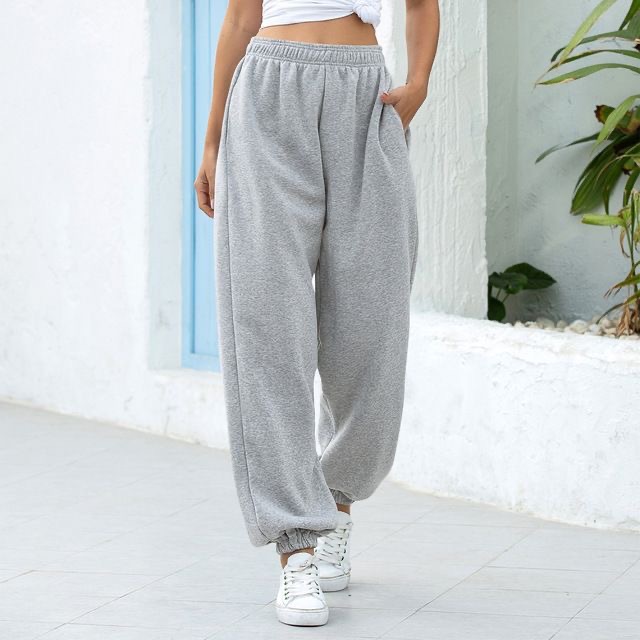 Picture of Cross-Border European and American Loose Casual Sweatpants 2025 Amazon Wish Independent Station Women's Autumn and Winter Velvet Sweatpants