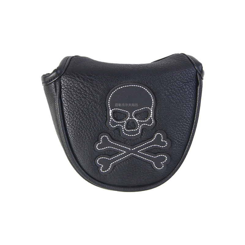 Picture of Golf patch skull full series club cover, waterproof fabric, plush inner pad for iron/wood/putter protective covers