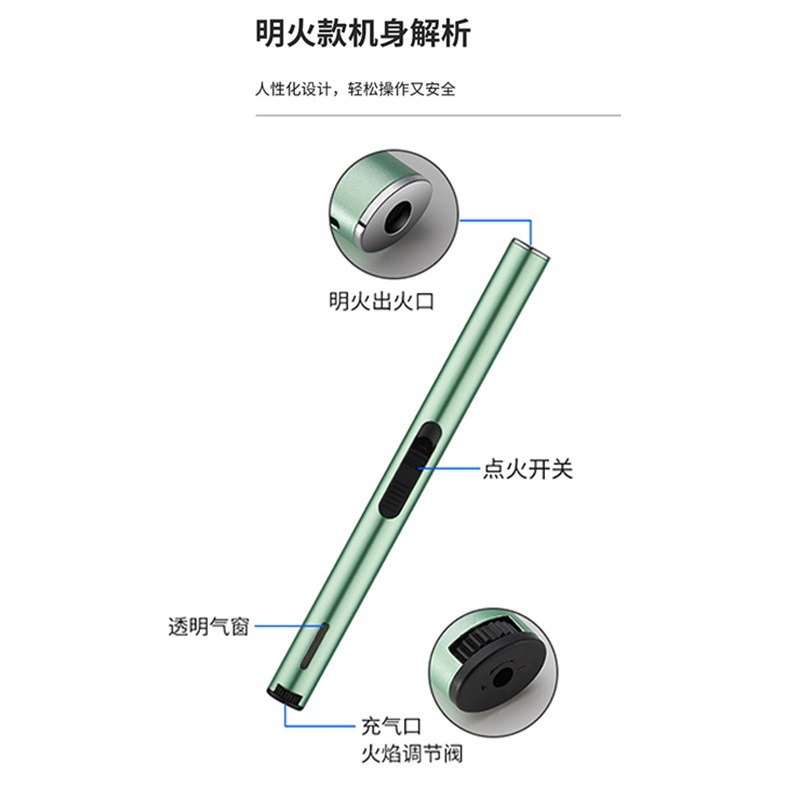 Picture of Moxibustion open flame ignition gun pulse igniter household kitchen aromatherapy candle gas stove lighter gun manufacturers wholesale