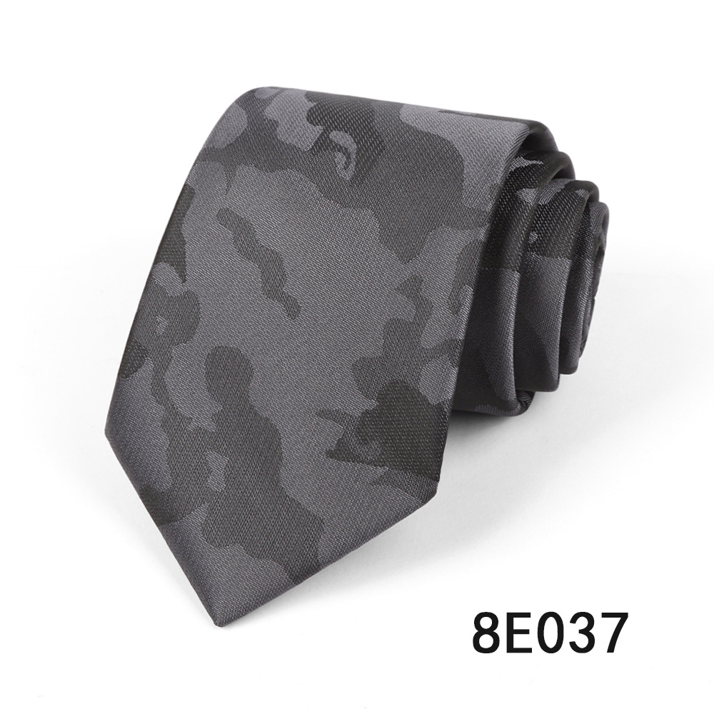 Picture of Men's Tie Business Casual Stripesd Tie 8cm Polyester Jacquard Embroider Print Tie Wholesale Formal Wear