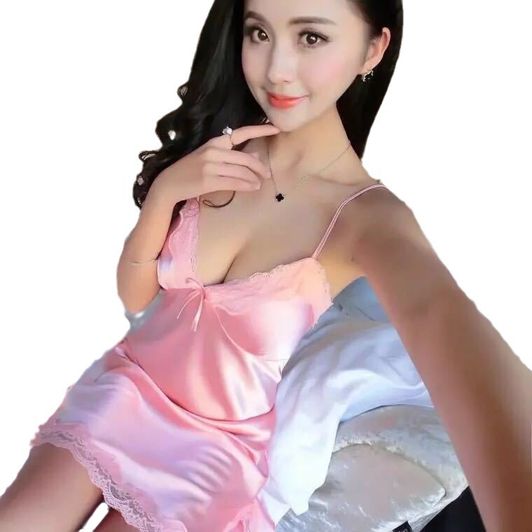 Picture of plus size Europe and America Colorful Temptation Sex Lingerie Sexy Foreign Trade Sex Nightgown Sling Pajamas suit 702