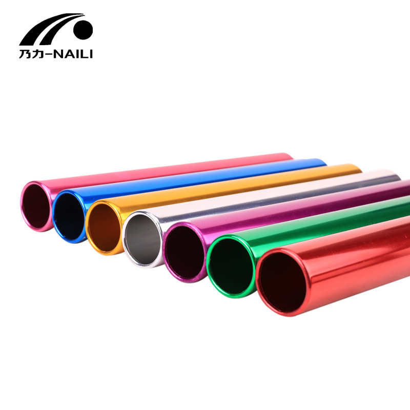 Picture of Bold 3.8cm aluminum alloy baton oxidation plating standard adult competition baton relay bar signal bar