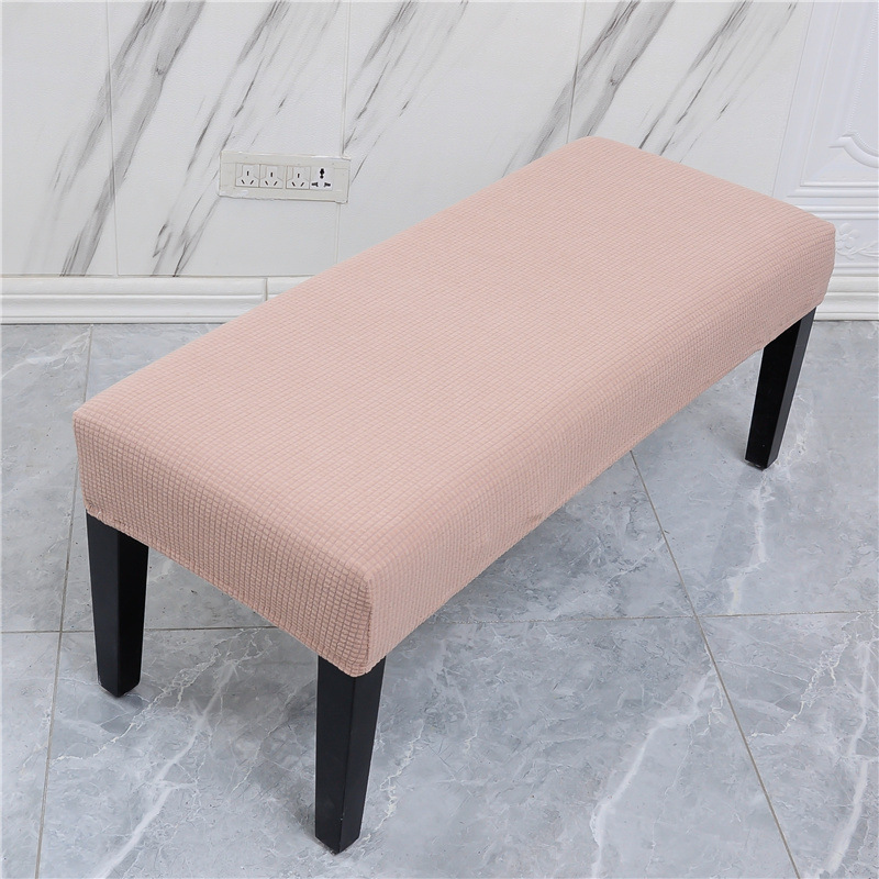 Picture of Elastic Household Long Bench Cover Corn Plaid Thickened Piano Cover Makeup Stool Cover Shoe Changing Stool Cover