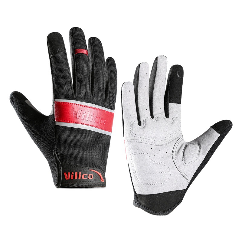 Cycling Gloves Spring and Summer Full Finger Windproof Waterproof Road Bike Mountain Bike Outdoor Sports Sunscreen Fishing Fitness Gloves